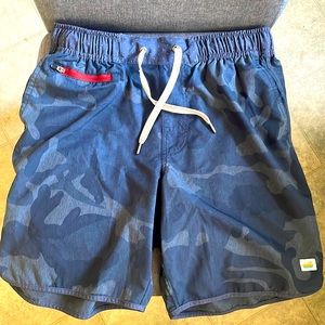 Mens Small VUORI Swim Trunks/Shorts - Dark Blue Camo